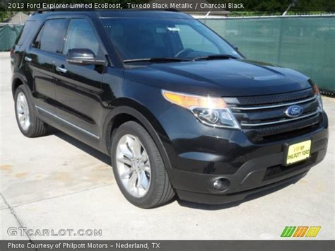 Tuxedo Black Metallic 2013 Ford Explorer Limited Ecoboost Charcoal