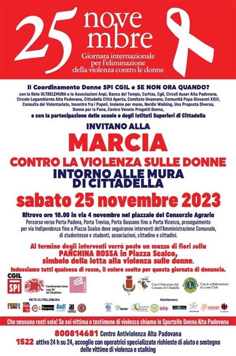 25 Novembre Le Iniziative Spi Cgil Sul Territorio SPI CGIL Veneto