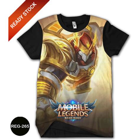 Jual Baju Aldous 3d Dewasa Baju Game Mobile Legend Anak Reg 265 No3