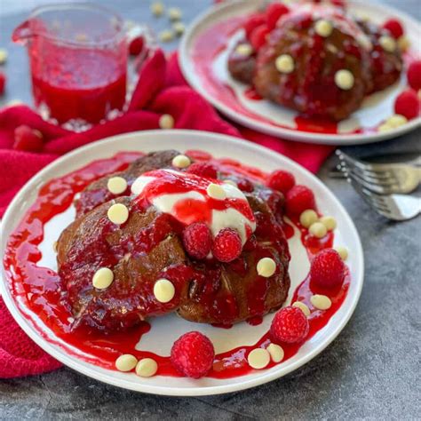 Hot Cross Bun French Toast With Raspberry Coulis Just A Mums Kitchen