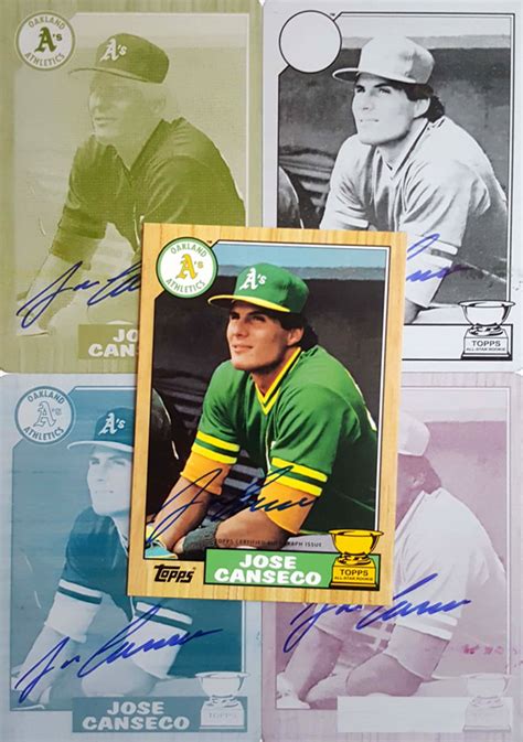 Full Jose Canseco Topps Rookie Cup Rainbow Set Complete Tan Man