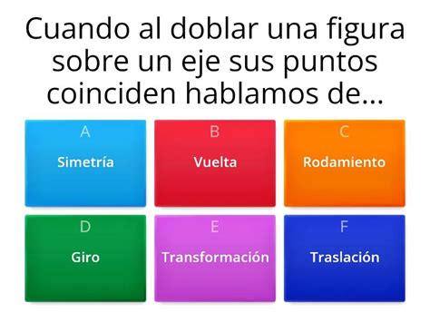 Simetrias traslaciones y giros Questionário