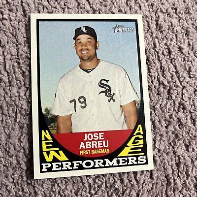 Topps Heritage New Age Performers Jose Abreu Chicago White Sox