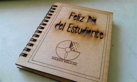 Libreta Media Carta Laser Mdf Pasta Lisa TMDESIGNMX