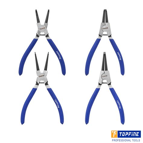 TOPFINE Circlip Plier 4 Pcs Set Tool Lk