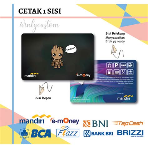 Jual E Money Emoney Etoll MANDIRI BRI BCA BNI Anime Im Groot 1 SISI