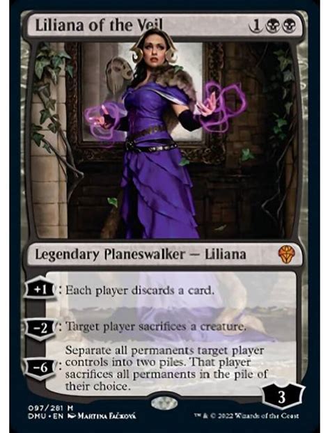 Card MTG Liliana do Véu Liliana of the Veil da coleção Dominaria United