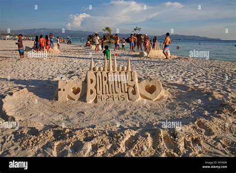 Boracay island sand castle hi-res stock photography and images - Alamy