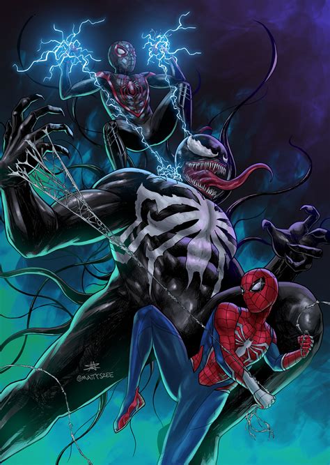 ArtStation - spider-man vs venom