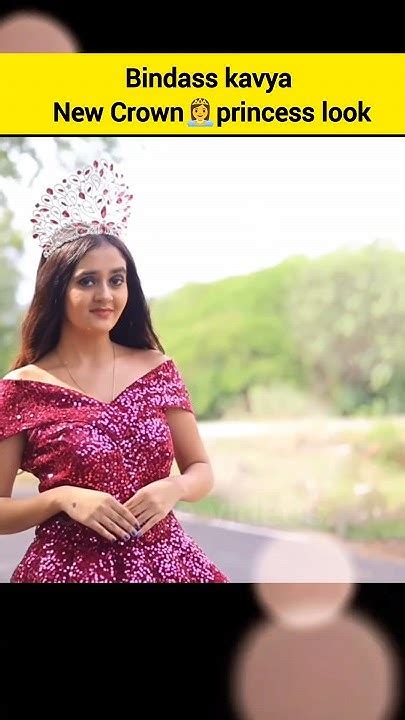 Bindass Kavya New Crown 👸princess Look Bindasskavya Bindasskavya