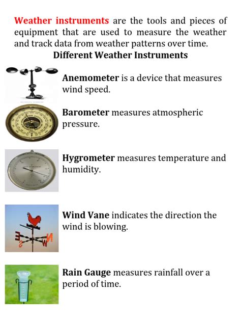 Weather Instruments | PDF