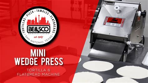 Tabletop Tortilla Machine Restaurant Style | Mini Wedge Press - YouTube