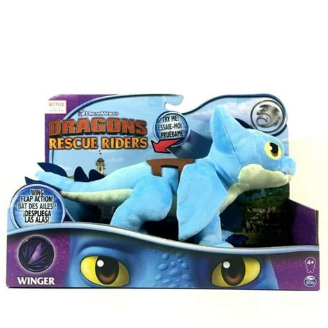 Spin Master | Toys | Dreamworks Dragons Rescue Riders Winger Plush 5 ...