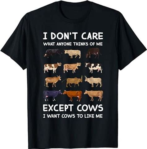 Cow Lover Farming Rancher Joke Humor Funny Dairy Farmer T Shirt