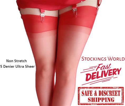 Non Stretch Stockings Nylon Seamless Denier Medium Various