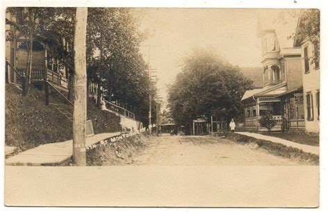 Rppc Main Street Montgomery Pa Vintage Lycoming County Real Photo