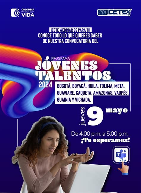 Evento Webinar socialización convocatoria Jóvenes Talentos Oficina