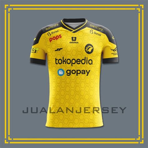 Jual Jersey Baju Kaos Onic Esport Kuning Hitam Terbaru Free