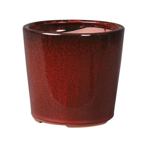 Northcote Pottery 30 X 30cm Wine Red Glazed Oslo Cone Bunnings New