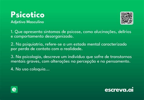 O Que Significa Psicotico