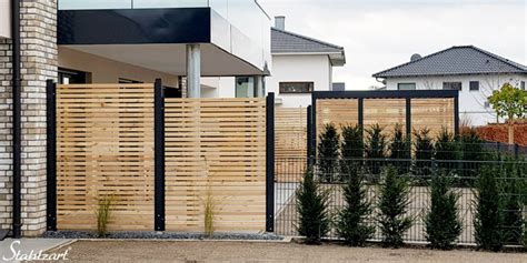 Sichtschutz Zaun Garten Terrasse Balkon Holz Metall Kaufen Stahlzart