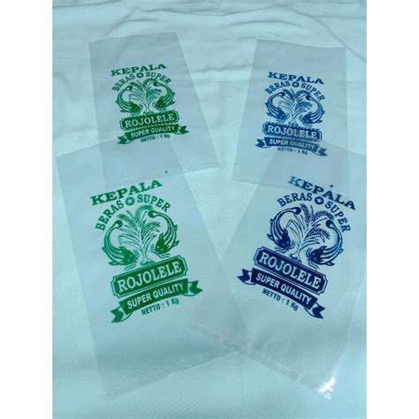 Jual Plastik Beras 1 Kg Kemasan Sablon Cap Rojolele Uk 15 X 30 Cm