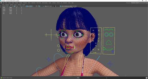 Cartoon Girl In Black Bikini D Model By Elegant Mesh D