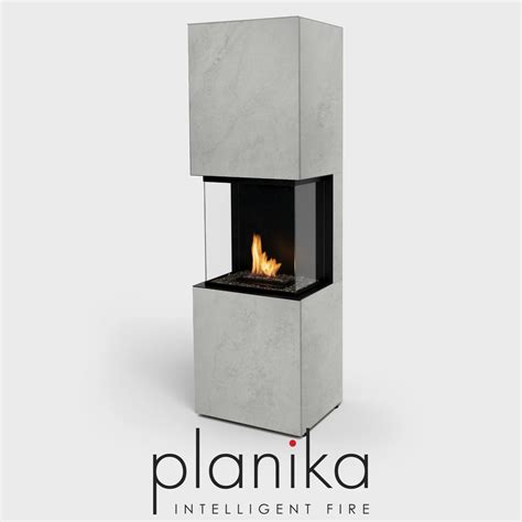 Planika Rock Free Standing Fireplace Naked Flame NZ