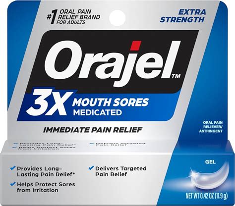 Orajel Antiseptic Mouth Sore Rinse 16 Oz Kills Bacteria