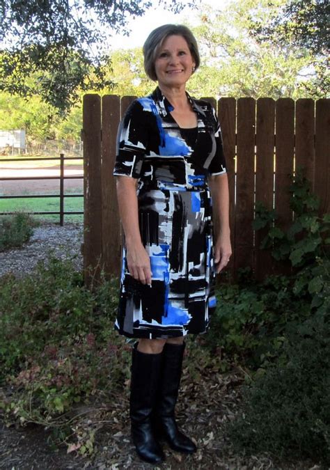 StyleArc Lea Knit Wrap Dress Pattern Review By LlanoGirl Knit Wrap