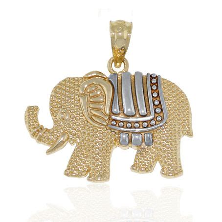 Solid K Gold Elephant Pendant Measures Mm X Mm Shop For A Wide