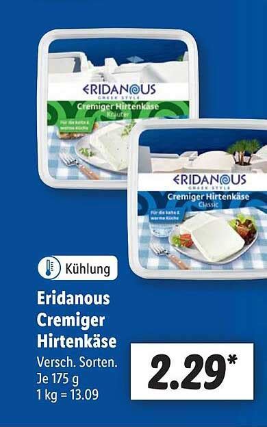 Eridanous Cremiger Hirtenkäse Angebot bei Lidl 1Prospekte de