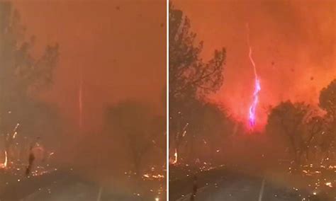 Towering Firenado Caught On Camera In California As Devastating Wildfires Spread Across State