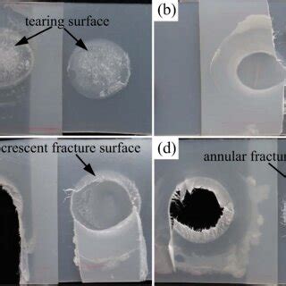 Four Typical Fracture Modes A Interfacial Tearing B Upper Sheet