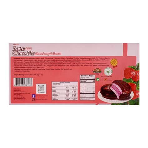 Purchase Lotte Choco Pie Strawberry & Cream, 6-Pack Online at Best ...