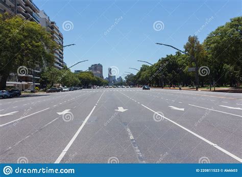 Avenida Del Libertador One Of The Principal Thoroughfares In Buenos