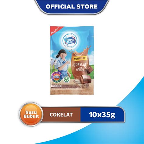 Jual Susu Bubuk Frisian Flag KOMPLETA Cokelat Sachet 10 X 35 Gr X2