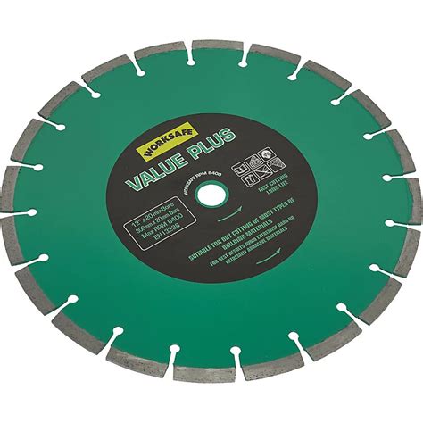 300mm Diamond Cutting Disc Blade 20mm Bore Long Lasting Brick Concrete Stone Diy At Bandq