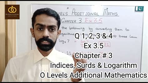 Q Ex Indices Surds And Logarithm O Levels