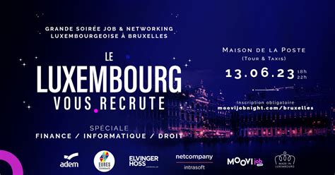 Moovijob Night Luxembourg Bruxelles La Soir E De Recrutement Pour