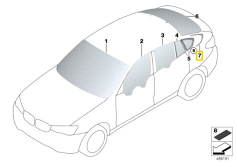 Oem Genuine Bmw X F Finisher Side Window Rear Right Ebay