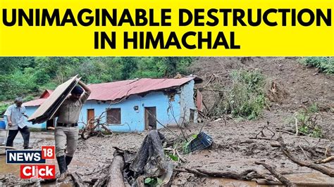 Himachal Flood News Today Destruction In Sarkaghat Due To Landslide