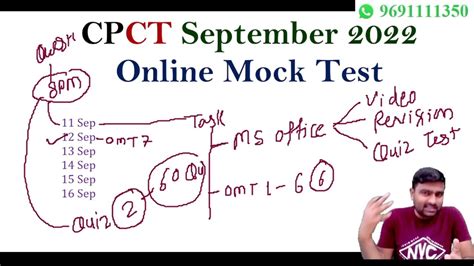 Imp Updates Related To CPCT Online Mock Test Sep 2022 CPCT Sep 2022