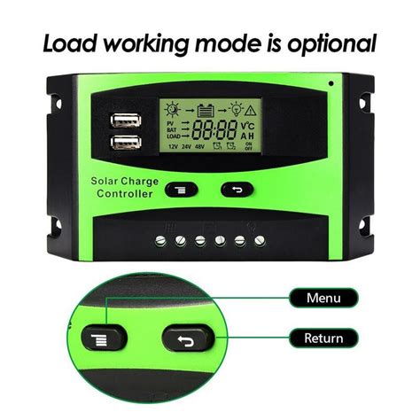 Contrôleur De Charge Solaire Pwm 30a 12v24v Pour Panneaux Solaires Régulateur Pv Pour