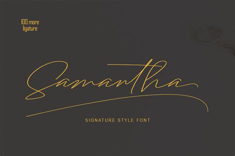 Samantha Signature Font By Oldstudio Thehungryjpeg