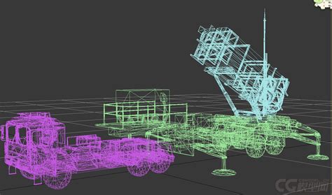 军事模型爱国者pac3军事导弹车3d模型模型 其他模型库 3ds Maxmax模型下载 Cg模型网