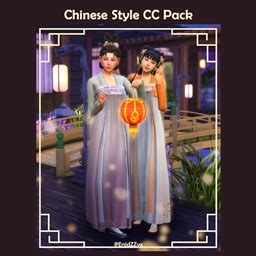 EnidZZyx Chinese Style CC Pack The Sims 4 Create A Sim CurseForge