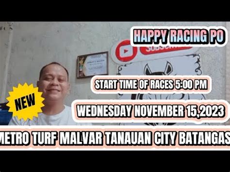 Metro Turf Wednesday Nov St Pm Silip Giya At Gabay Youtube