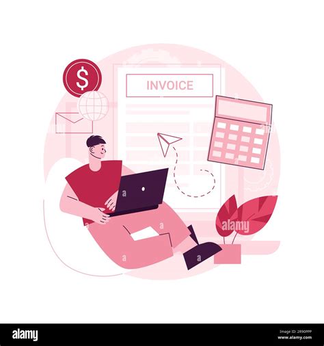 E Invoicing Abstract Concept Vector Illustration Electronic Invoice E