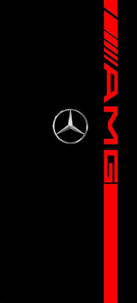 Mercedes Logo In Red And Black